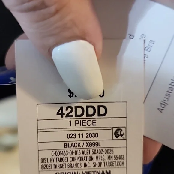 Auden Black Full Coverage Bra 42DDD 42F Nwt - Picture 4 of 7